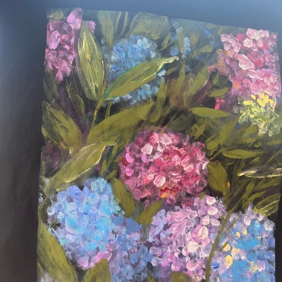 Handpainted eco friendly shoppers tote - Picture 5 of 7